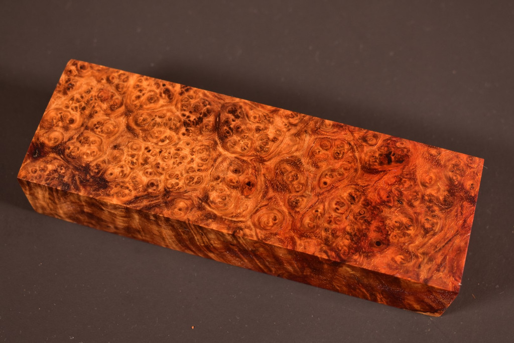 Stabilized Amboyna Burl 52B (1.95 x 1.2 x 5.8)