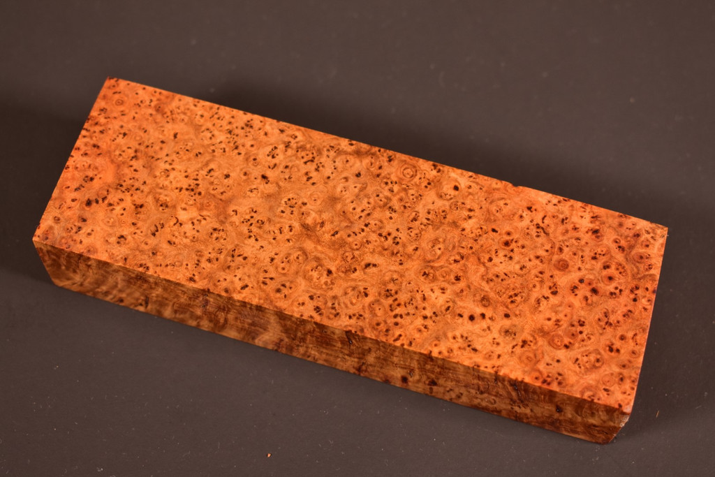 Stabilized Amboyna Burl 53B (1.95 x 1.2 x 5.8)