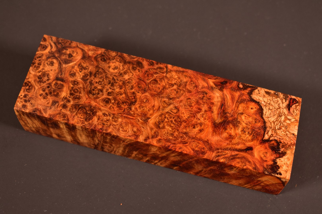 Stabilized Amboyna Burl 54B (1.95 x 1.2 x 5.8)