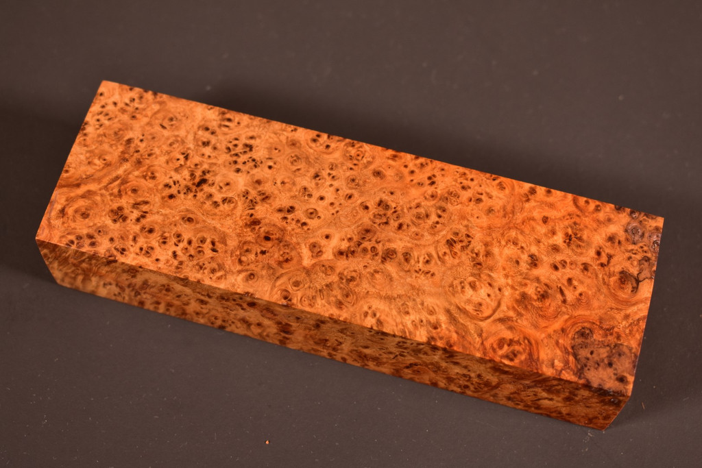 Stabilized Amboyna Burl 55B (1.95 x 1.2 x 5.8)