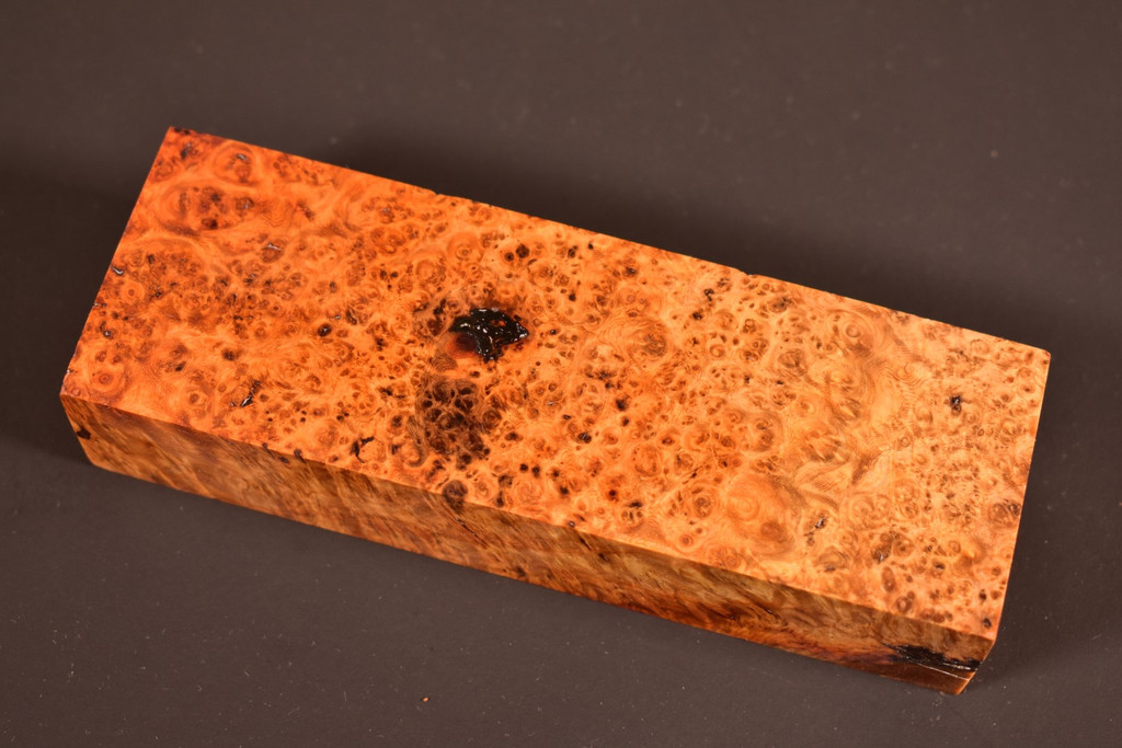 Stabilized Amboyna Burl 58B (1.95 x 1.2 x 5.8)