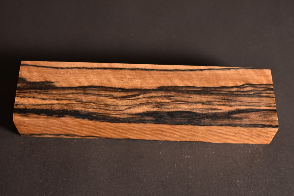 Stabilized Curly Black and White Ebony 14 (1.65 x 1 x 6.2)
