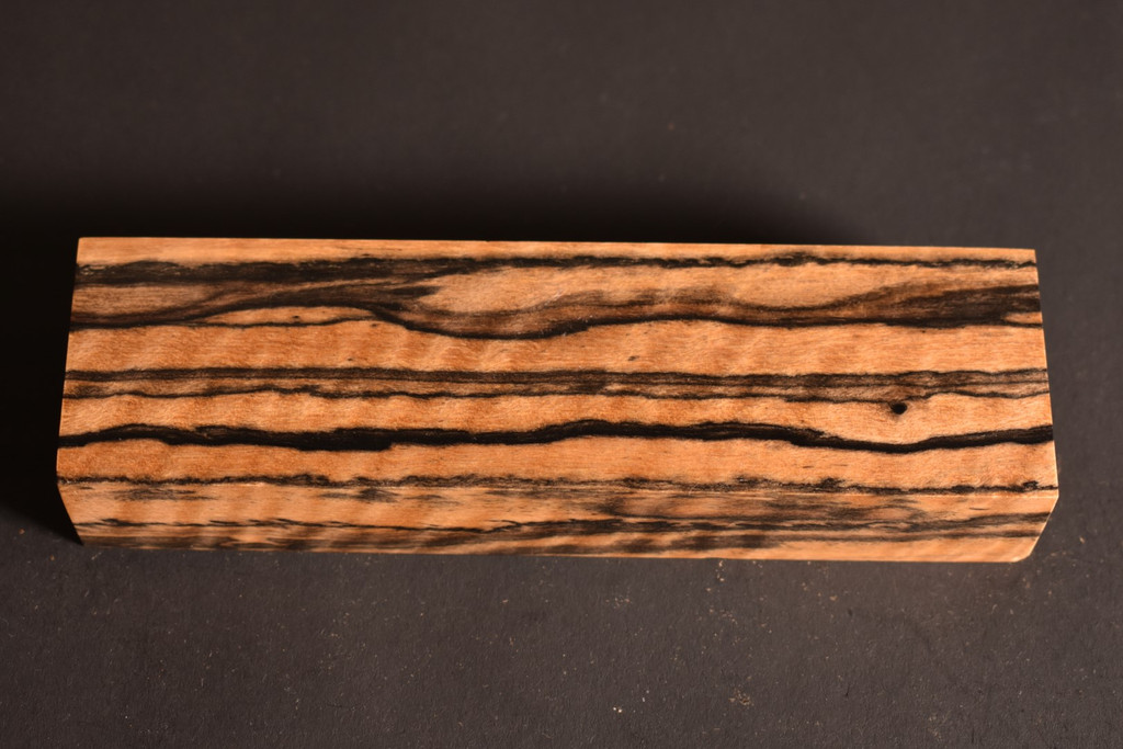 BEST Stabilized Curly Black and White Ebony 17 (1.65 x 1 x 5.8)