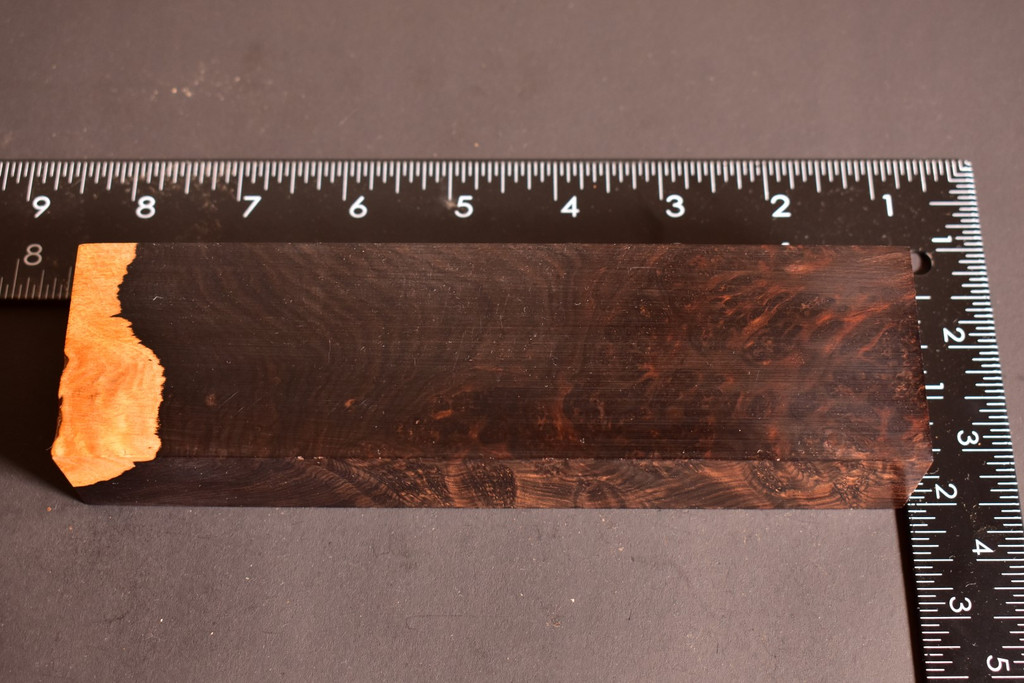 African Blackwood Burl 4 (2 x 1.2 x 7.1)