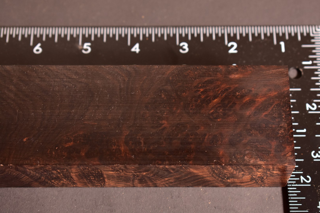 African Blackwood Burl 4 (2 x 1.2 x 7.1)