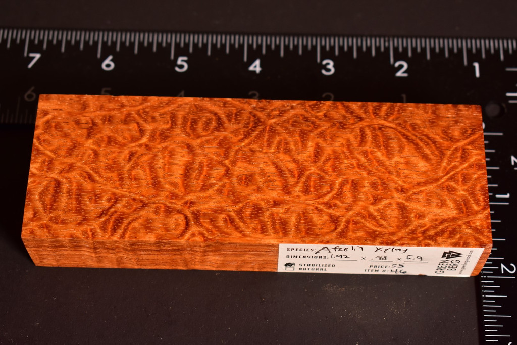 Stabilized Afzelia Xylay 46 (1.92 x .98 x 5.9)