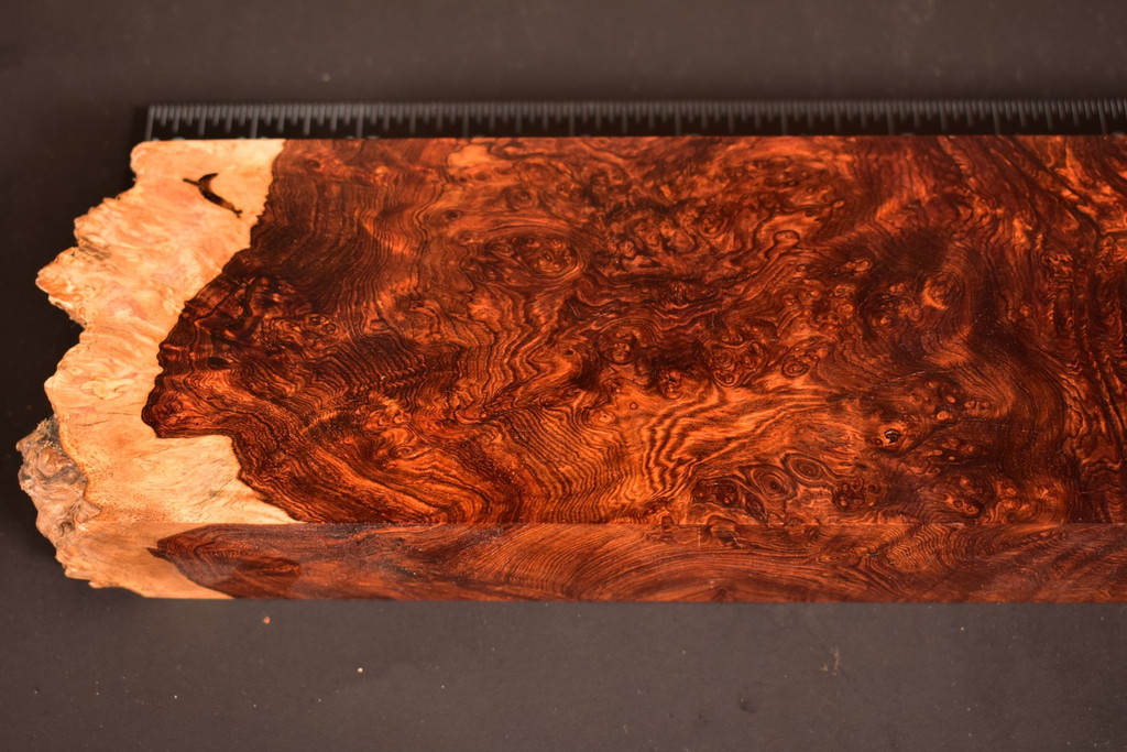 Honduras Rosewood Burl 9 (3.4 x 1.7 x 11-12)