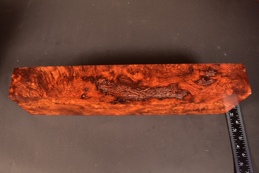 Honduras Rosewood Burl 12 (2.9 - 3.2 x 1.85 x 12.5)