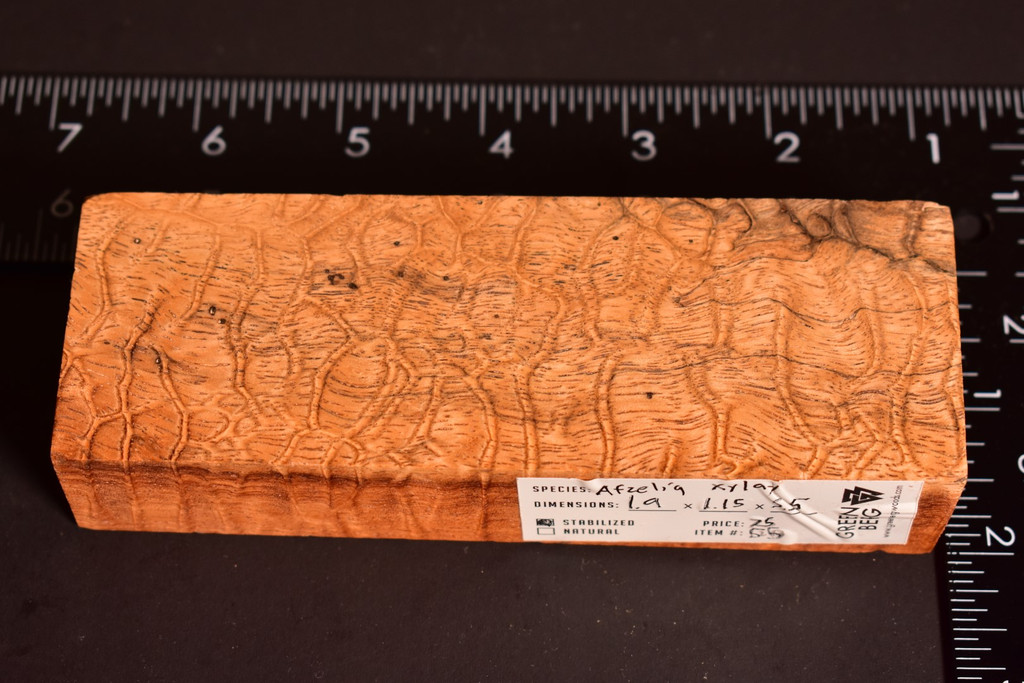 Stabilized Afzelia Xylay 55 (1.9 x 1.15 x 5.5)