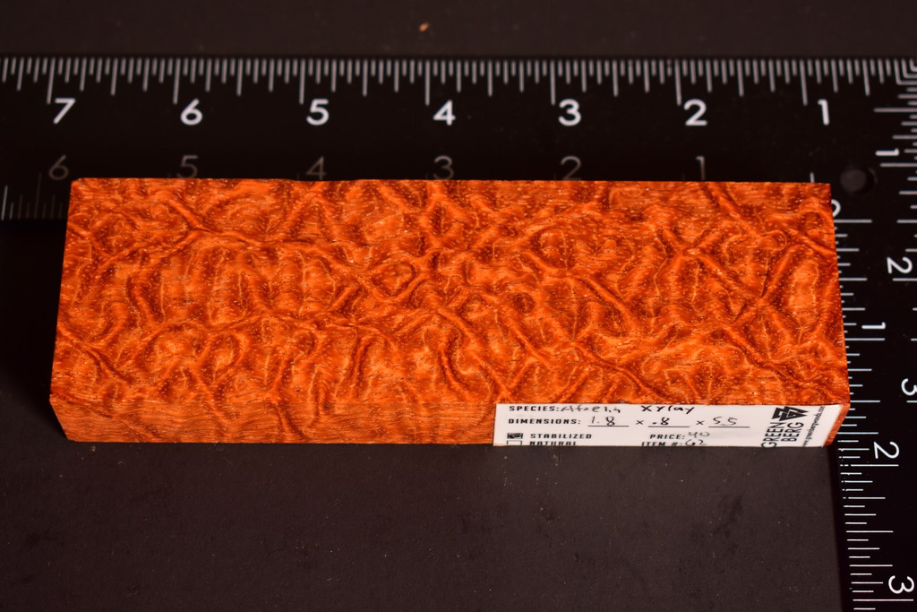 Stabilized Afzelia Xylay 62 (1.8 x .8 x 5.5)