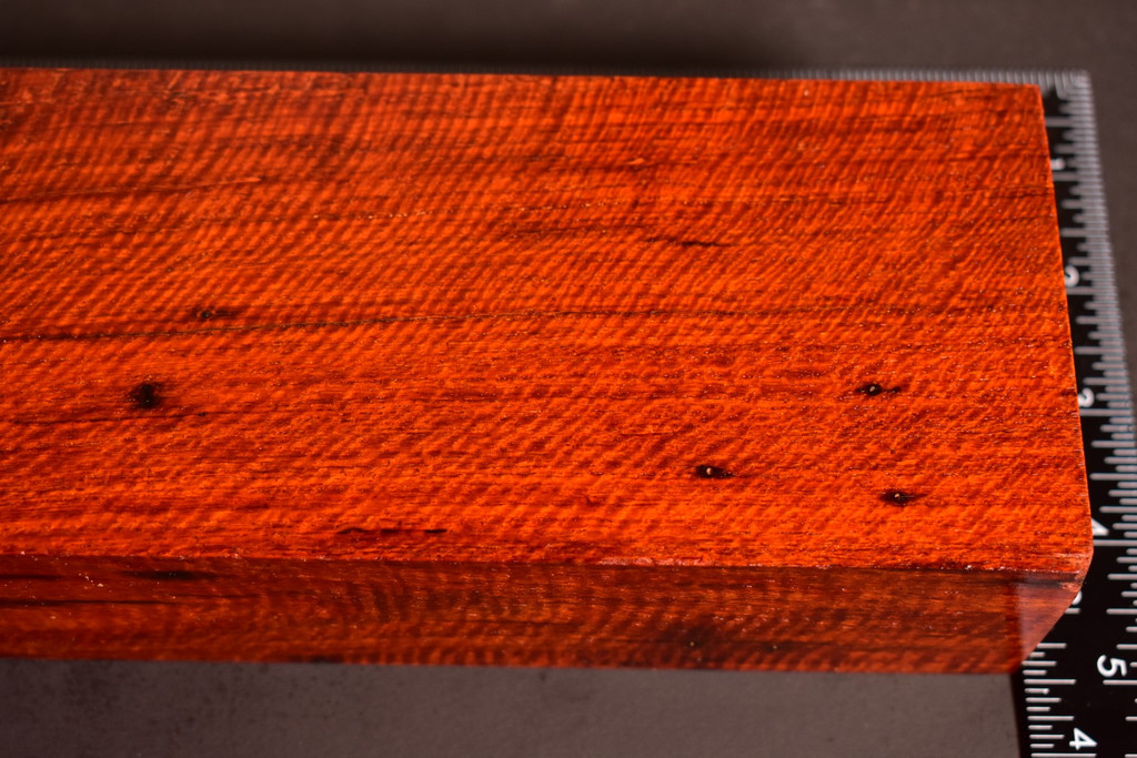 Stabilized Curly Red Narra 38 (3.375 x 2 x 9.5)