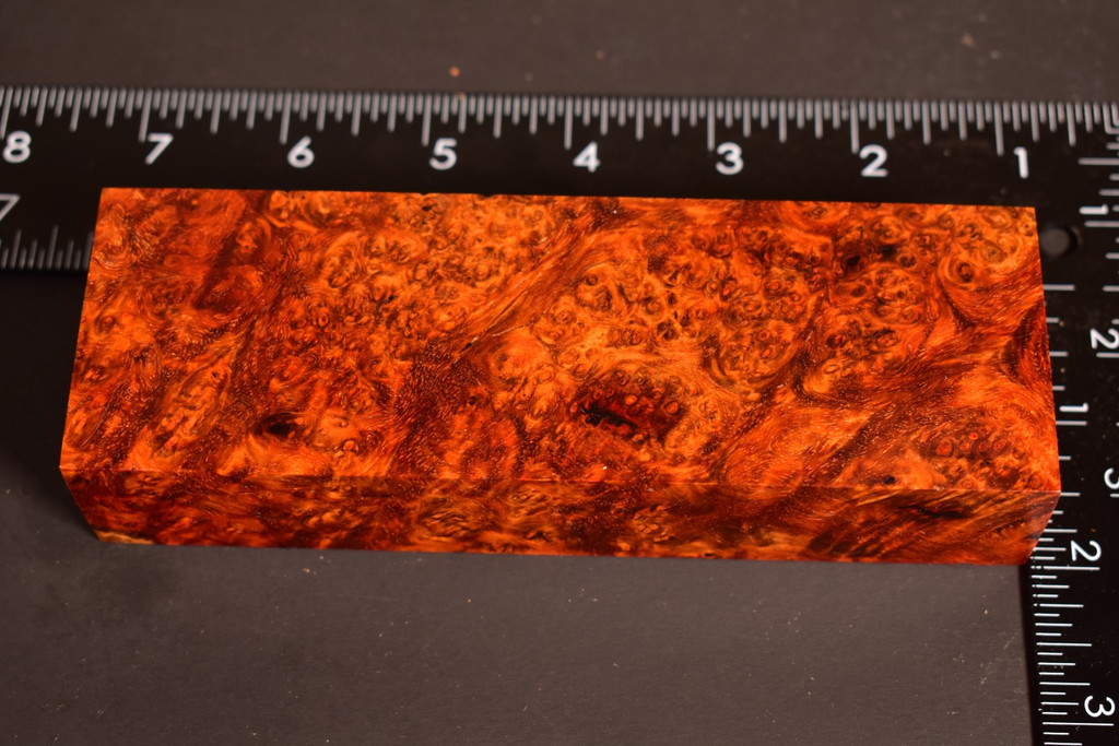 Stabilized Amboyna Burl 67B (1.95 x 1.2 x 5.8)