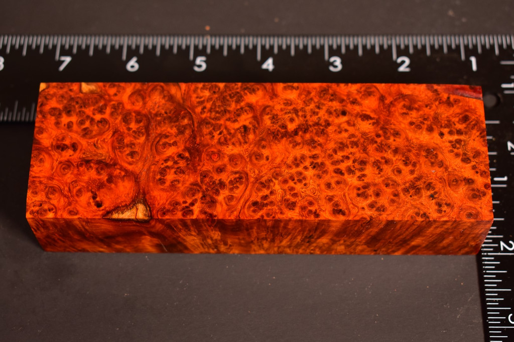 Stabilized Amboyna Burl 71B (1.95 x 1.2 x 5.8)