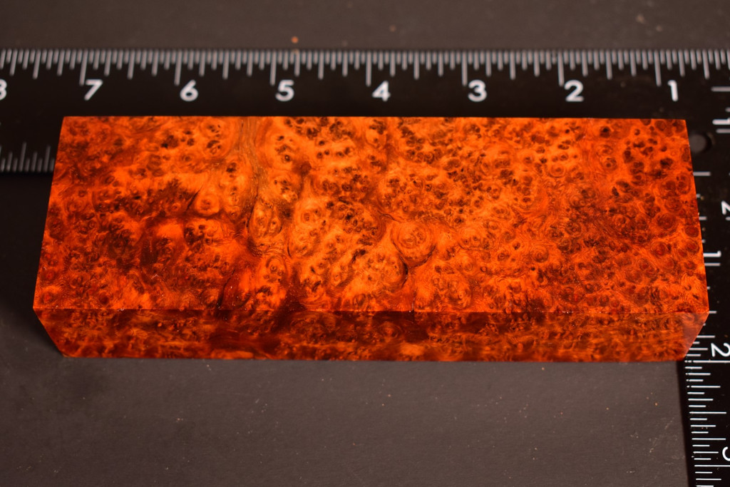 Stabilized Amboyna Burl 71B (1.95 x 1.2 x 5.8)