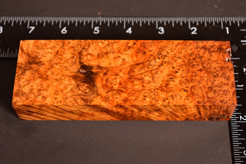 Stabilized Amboyna Burl 72B (1.95 x 1.2 x 5.8)