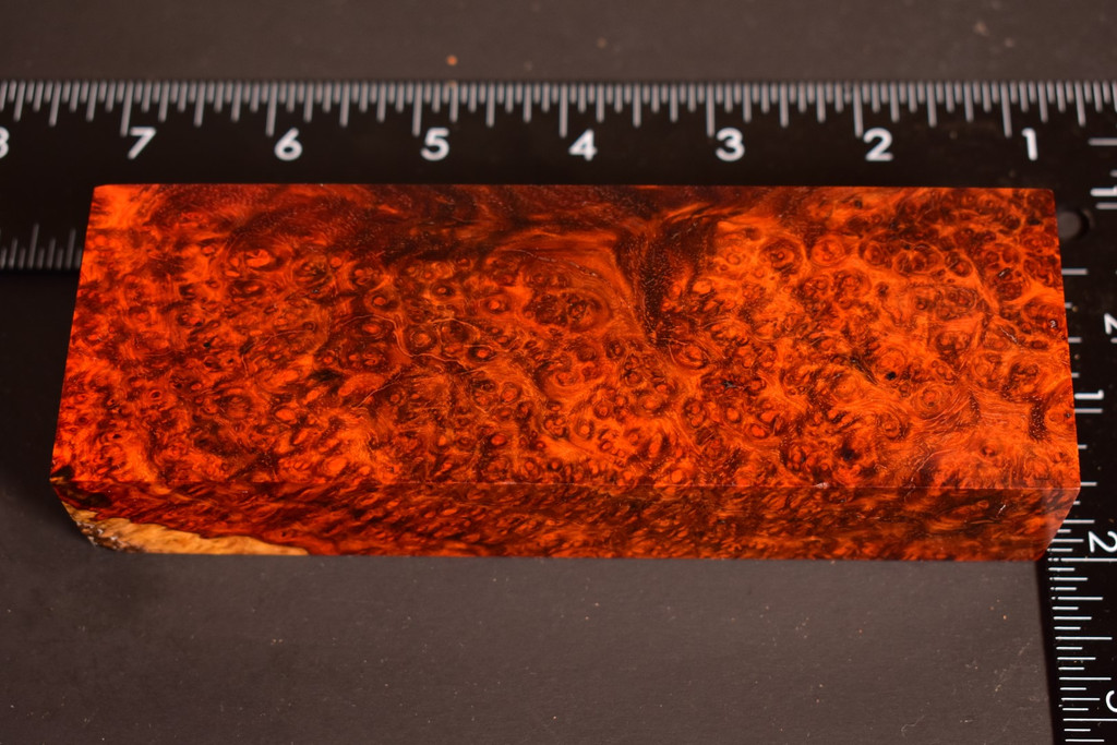 Stabilized Amboyna Burl 77B (1.95 x 1.2 x 5.8)