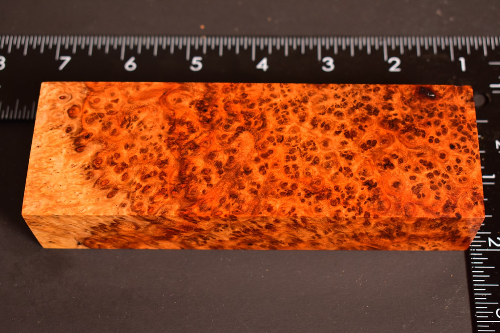 Stabilized Amboyna Burl 79B (1.95 x 1.2 x 5.8)