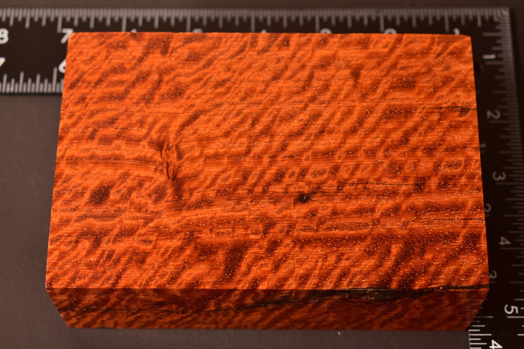 Stabilized Curly Narra 46 (3.65 x 1.9 x 5.5)