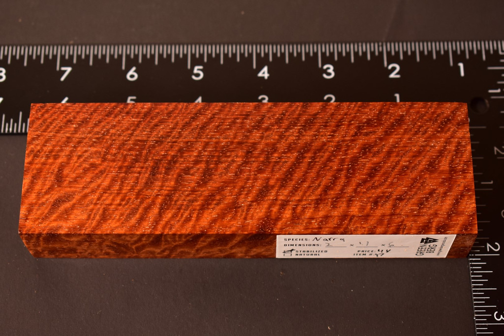 Stabilized Curly Narra 47 (2 x 1.1 x 6)