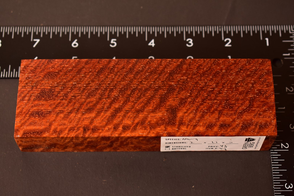 Stabilized Curly Narra 49 (2 x 1.1 x 6)