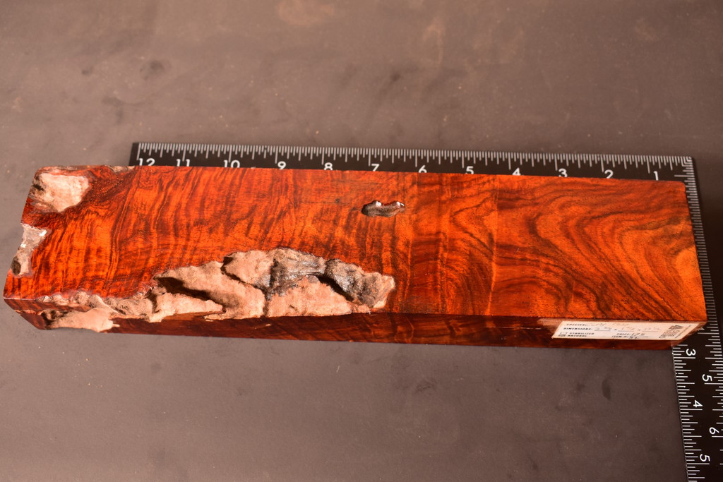 Curly Siam Rosewood 52 (2.75 x 1.875 x 12.5)