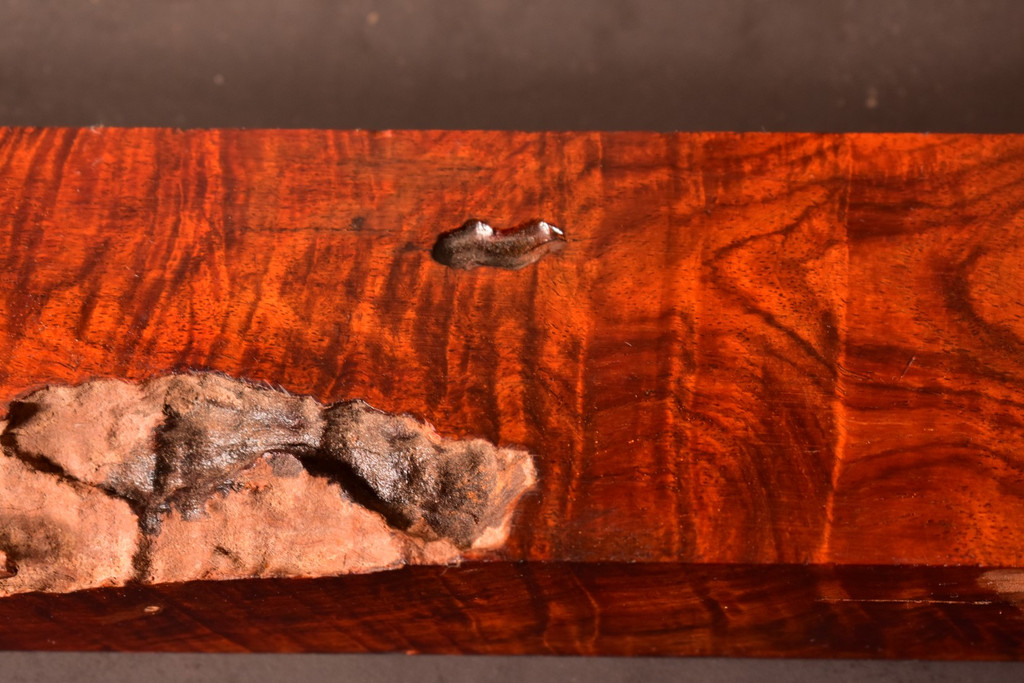 Curly Siam Rosewood 52 (2.75 x 1.875 x 12.5)