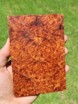 Stabilized Red Amboyna Burl scales 3D (2 x .4 x 5.67)x2