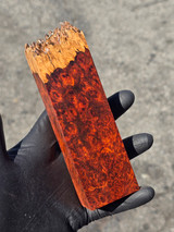 Stabilized Red Amboyna Burl 5E (1.75 x 1.3 x 5.7) Stabilized Red Amboyna Burl 5E (1.75 x 1.3 x 5.7)