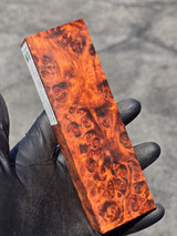 Stabilized Red Amboyna Burl 5F (1.75 x 1.3 x 5.7)