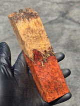 Stabilized Red Amboyna Burl 6F (1.75 x 1.3 x 6)