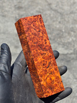 Stabilized Red Amboyna Burl 10F (1.65 x 1.3 x 5.5)