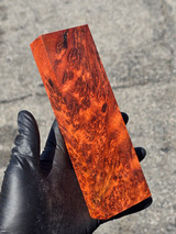 Stabilized Red Amboyna Burl 14F (2.25 x 1.25 x 7.2)