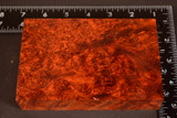 Stabilized Red Amboyna Burl 26 (3.5 x 1.25 x 5.4)