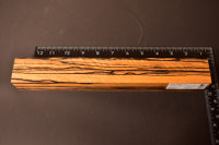 Stabilized Curly Black and White Ebony 35 (1.65 x 1.45 x 12)
