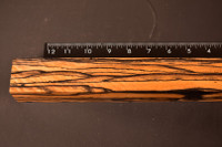 Stabilized Curly Black and White Ebony 36 (1.65 x 1.45 x 12)