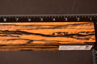Stabilized Curly Black and White Ebony 37 (1.65 x 1.5 x 12)