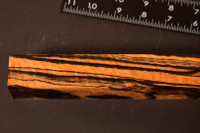 Stabilized Curly Black and White Ebony 38 (1.25 x 1.25 x 12)