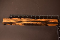 Stabilized Curly Black and White Ebony 38 (1.25 x 1.25 x 12)