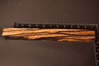 Stabilized Curly Black and White Ebony 39 (1.25 x 1.25 x 12)
