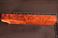 Stabilized Red Amboyna Burl 2 (1.5 x 2.4 x 12-12.8)