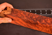 Stabilized Red Amboyna Burl 2 (1.5 x 2.4 x 12-12.8)