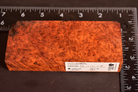 Stabilized Red Amboyna Burl 4 (2.1 x 1.1 x 5)