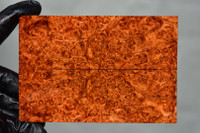 Stabilized Amboyna burl scales xD (1 ¾ x ⅜ x 5 1/4)x2