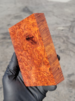Stabilized Red Amboyna Burl 58 (3.475 x 1.1 x 5.23)