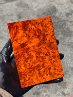 Stabilized Red Amboyna Burl 5B (3.8 x 1 x 5.5)