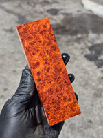 Stabilized Red Amboyna Burl 80E (1.85 x 1 x 5.65)