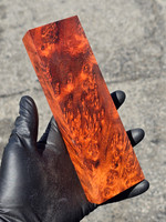 Stabilized Red Amboyna Burl 15F (2.25 x 1.25 x 7.2)