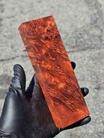 Stabilized Red Amboyna Burl 16F (2.25 x 1.25 x 7.2)