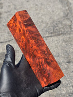Stabilized Red Amboyna Burl 16F (2.25 x 1.25 x 7.2)