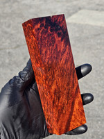 Stabilized Red Amboyna Burl 20F (2.25 x 1.3 x 6.75)